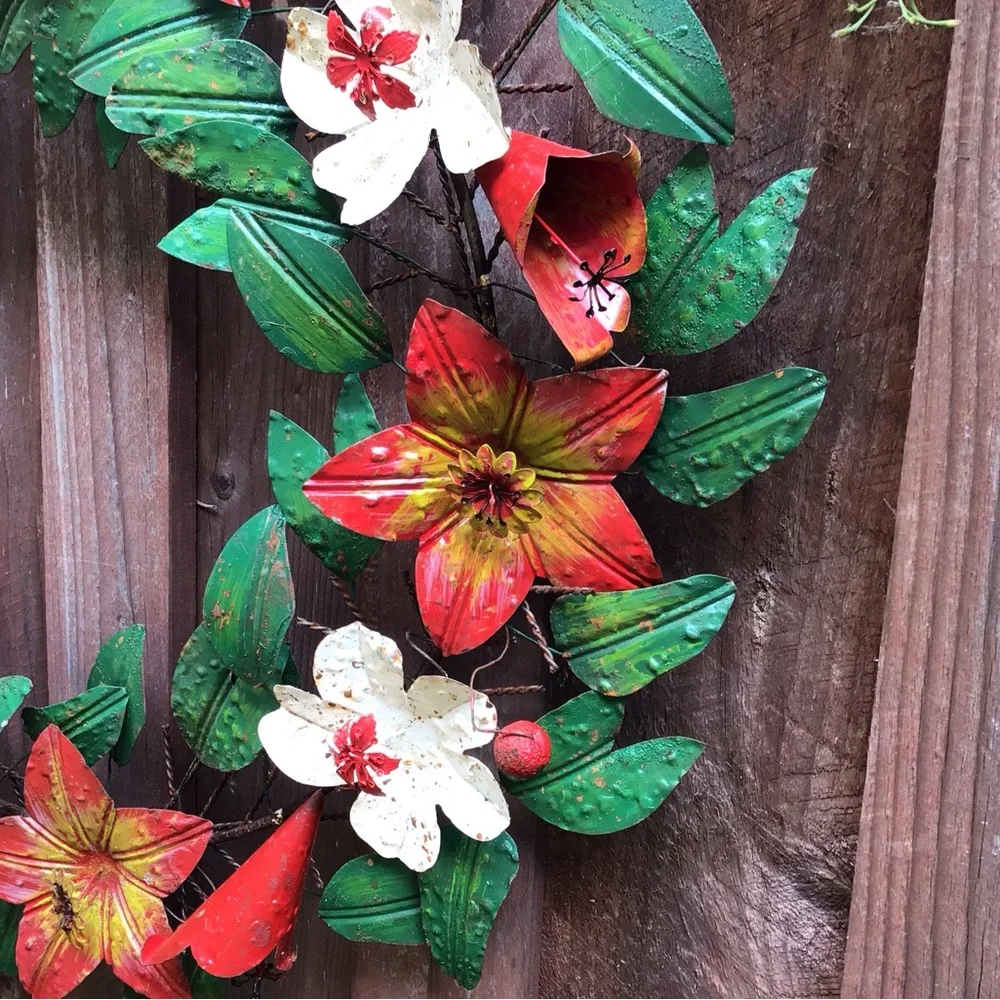 Seasons Of Bloom Rustic Iron Wreath Sundance Catalog